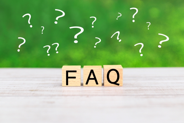 FAQと書かれたブロック