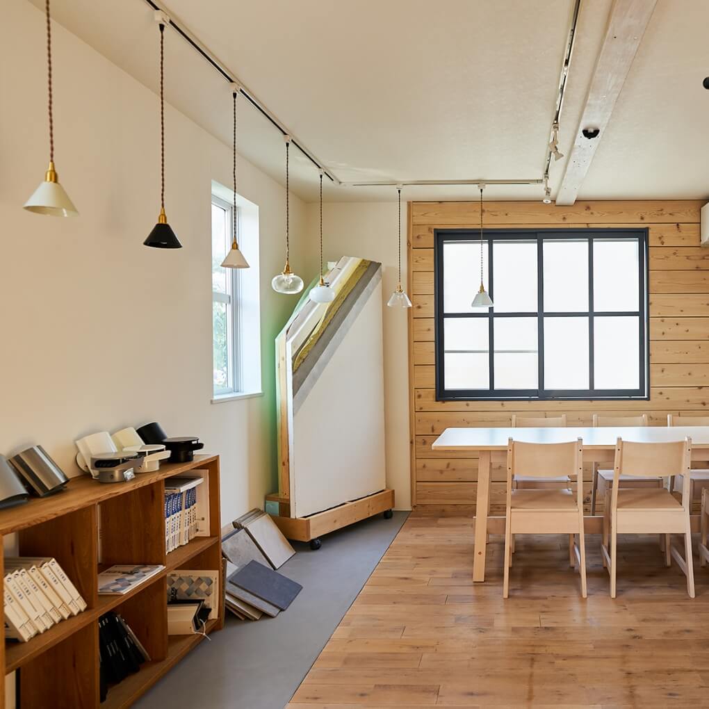 PG HOUSE甲府(オプトホーム株式会社)のショールーム内観